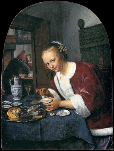 Girl Eating Oysters